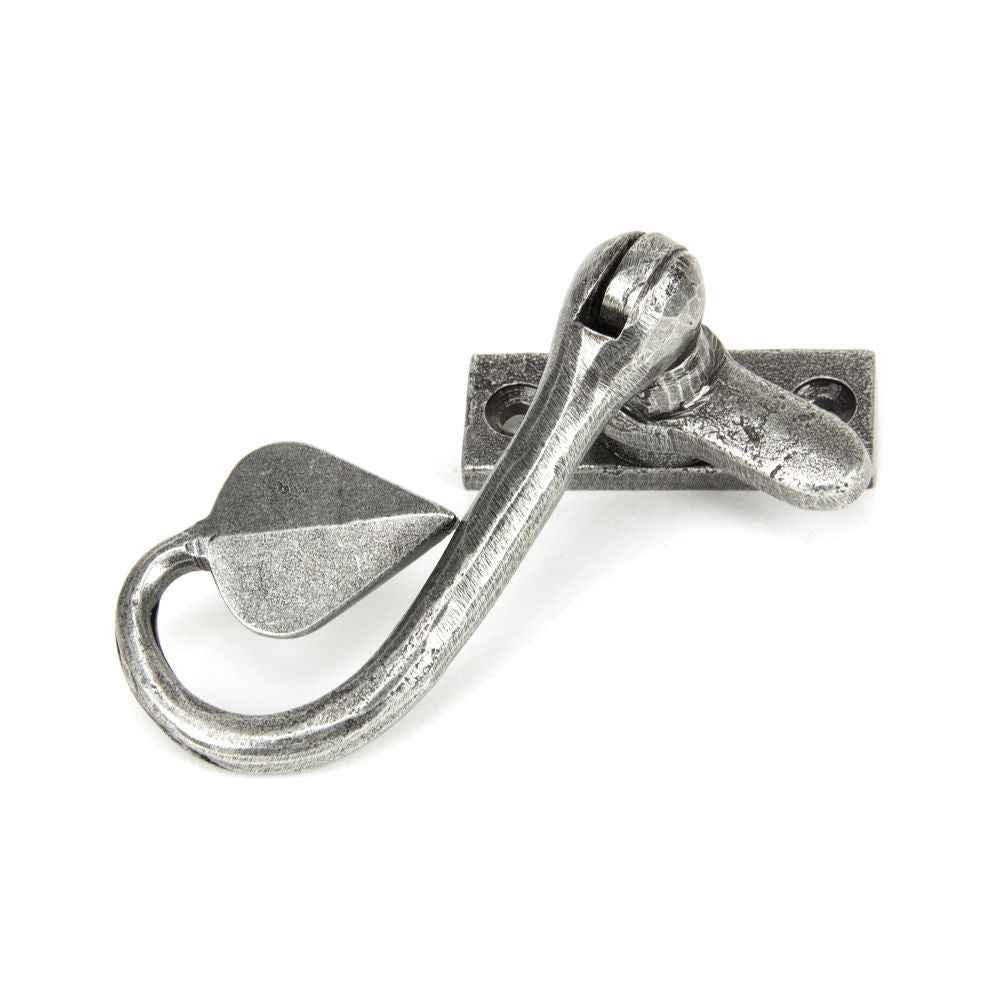This is an image showing From The Anvil - Pewter Shropshire Window Fastener available from T.H Wiggans Architectural Ironmongery in Kendal, quick delivery and discounted prices