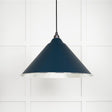 This is an image showing From The Anvil - Hammered Nickel Hockley Pendant in Dusk available from T.H Wiggans Architectural Ironmongery in Kendal, quick delivery and discounted prices