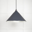 This is an image showing From The Anvil - Hammered Nickel Hockley Pendant in Slate available from T.H Wiggans Architectural Ironmongery in Kendal, quick delivery and discounted prices