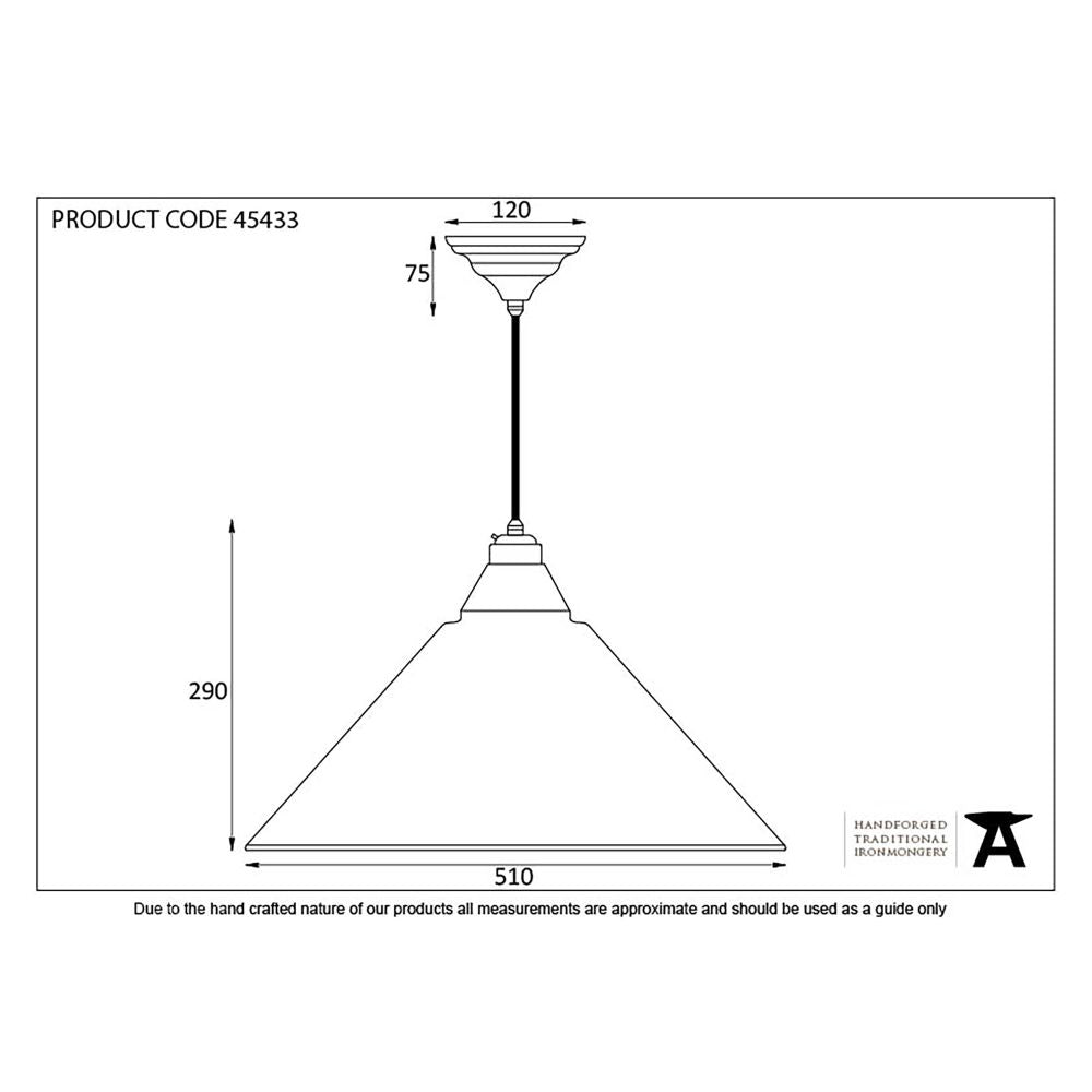 This is an image showing From The Anvil - Hammered Nickel Hockley Pendant available from T.H Wiggans Architectural Ironmongery in Kendal, quick delivery and discounted prices