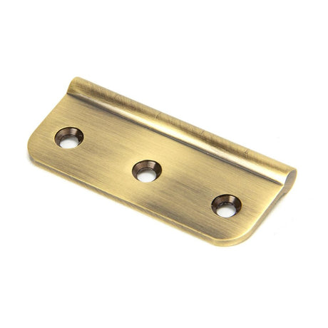 This is an image showing From The Anvil - Aged Brass 3" Dummy Butt Hinge (Single) available from T.H Wiggans Architectural Ironmongery in Kendal, quick delivery and discounted prices