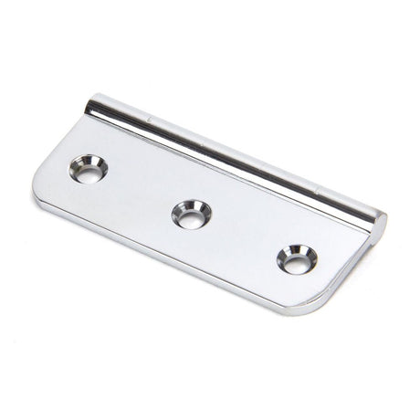 This is an image showing From The Anvil - Polished Chrome 3" Dummy Butt Hinge (Single) available from T.H Wiggans Architectural Ironmongery in Kendal, quick delivery and discounted prices