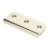 This is an image showing From The Anvil - Polished Nickel 3" Dummy Butt Hinge (Single) available from T.H Wiggans Architectural Ironmongery, quick delivery and discounted prices