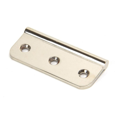 This is an image showing From The Anvil - Polished Nickel 3" Dummy Butt Hinge (Single) available from T.H Wiggans Architectural Ironmongery in Kendal, quick delivery and discounted prices