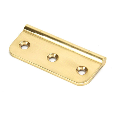 This is an image showing From The Anvil - Polished Brass 3" Dummy Butt Hinge (Single) available from T.H Wiggans Architectural Ironmongery in Kendal, quick delivery and discounted prices