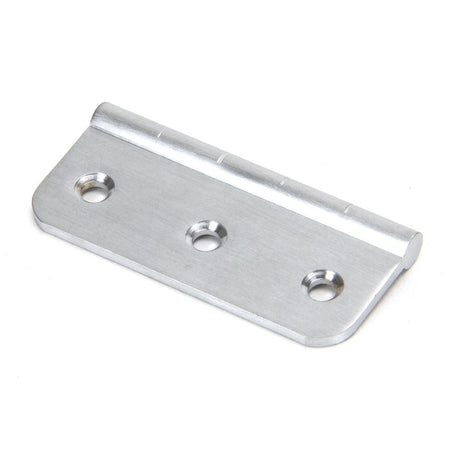 This is an image showing From The Anvil - Satin Chrome 3" Dummy Butt Hinge (Single) available from T.H Wiggans Architectural Ironmongery in Kendal, quick delivery and discounted prices