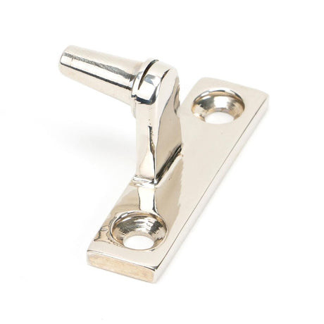 This is an image showing From The Anvil - Polished Nickel Cranked Casement Stay Pin available from T.H Wiggans Architectural Ironmongery in Kendal, quick delivery and discounted prices