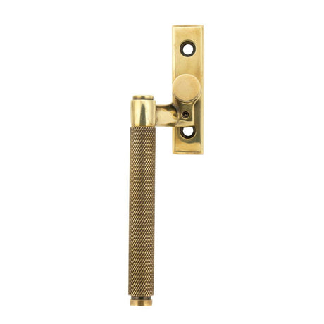 This is an image showing From The Anvil - Aged Brass Brompton Espag - LH available from T.H Wiggans Architectural Ironmongery in Kendal, quick delivery and discounted prices