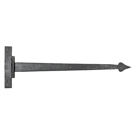 This is an image showing From The Anvil - External Beeswax 36" Barn Door T Hinge (pair) available from T.H Wiggans Architectural Ironmongery in Kendal, quick delivery and discounted prices