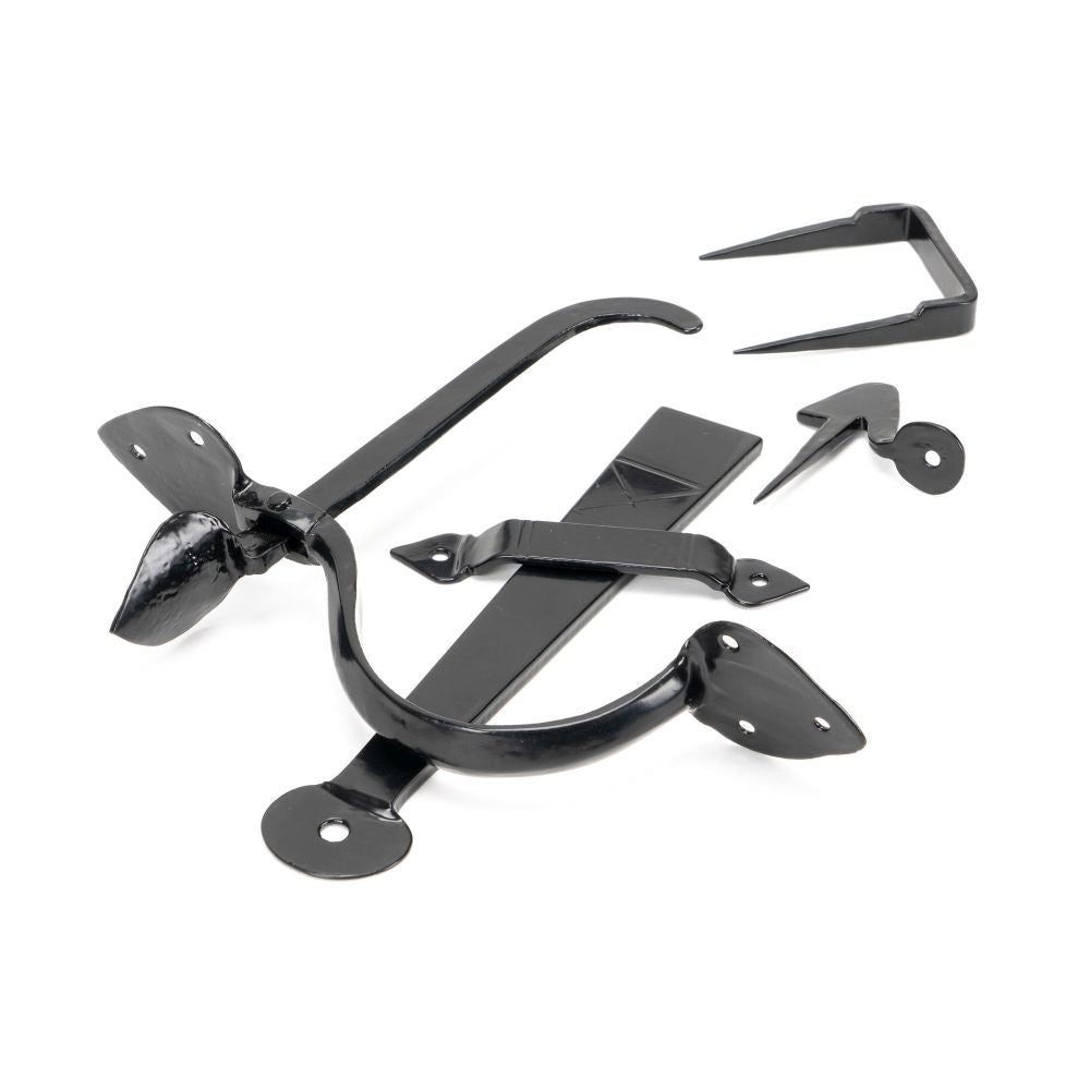 This is an image of From The Anvil - Black Gothic Thumblatch - XL available to order from T.H Wiggans Architectural Ironmongery in Kendal, quick delivery and discounted prices.