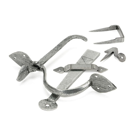 This is an image of From The Anvil - Pewter Gothic Thumblatch - XL available to order from T.H Wiggans Architectural Ironmongery in Kendal, quick delivery and discounted prices.