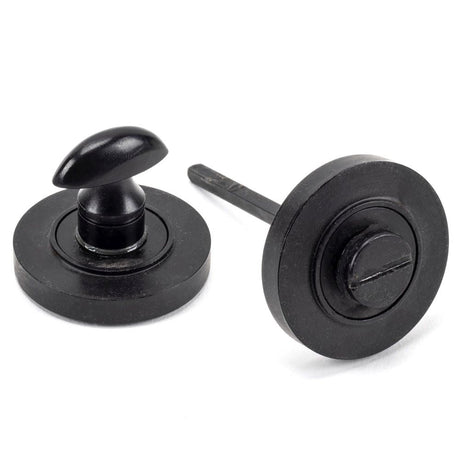 This is an image of From The Anvil - External Beeswax Round Thumbturn Set (Plain) available to order from T.H Wiggans Architectural Ironmongery in Kendal, quick delivery and discounted prices.
