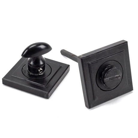 This is an image of From The Anvil - External Beeswax Round Thumbturn Set (Square) available to order from T.H Wiggans Architectural Ironmongery in Kendal, quick delivery and discounted prices.