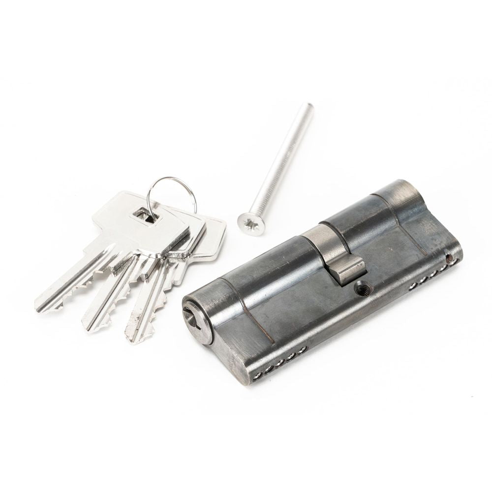 This is an image showing From The Anvil - Pewter 35/45 5pin Euro Cylinder available from T.H Wiggans Architectural Ironmongery in Kendal, quick delivery and discounted prices