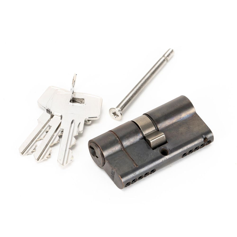 This is an image showing From The Anvil - Aged Bronze 30/30 5pin Euro Cylinder KA available from T.H Wiggans Architectural Ironmongery in Kendal, quick delivery and discounted prices