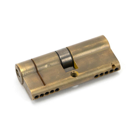 This is an image showing From The Anvil - Aged Brass 35/35 5pin Euro Cylinder KA available from T.H Wiggans Architectural Ironmongery in Kendal, quick delivery and discounted prices