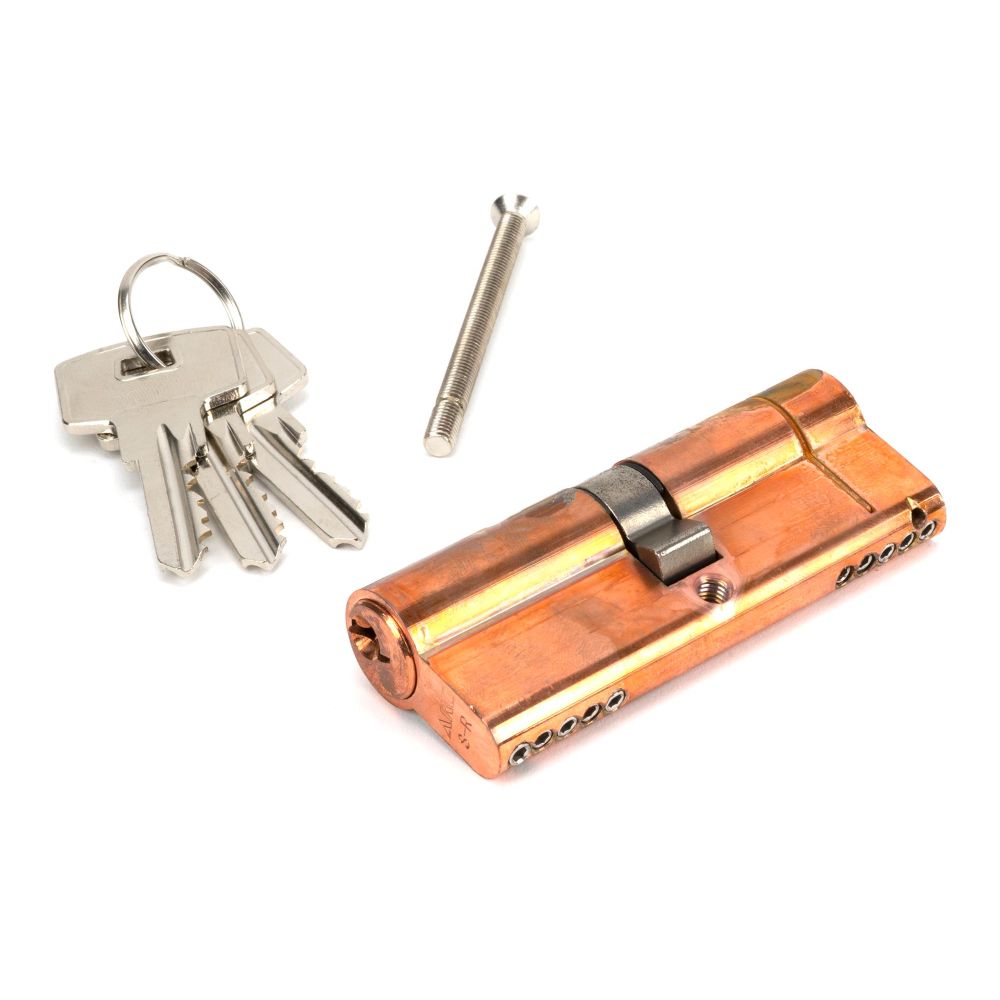 This is an image showing From The Anvil - Polished Bronze 40/40 5pin Euro Cylinder KA available from T.H Wiggans Architectural Ironmongery in Kendal, quick delivery and discounted prices