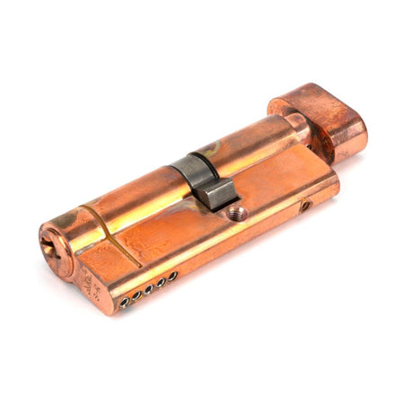 This is an image showing From The Anvil - Polished Bronze 35T/45 5pin Euro Cylinder/Thumbturn available from T.H Wiggans Architectural Ironmongery in Kendal, quick delivery and discounted prices