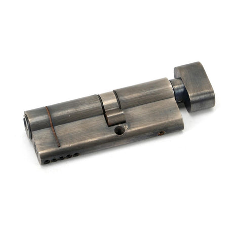 This is an image showing From The Anvil - Pewter 35T/45 5pin Euro Cylinder/Thumbturn available from T.H Wiggans Architectural Ironmongery in Kendal, quick delivery and discounted prices