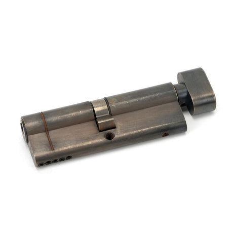 This is an image showing From The Anvil - Pewter 45/45 5pin Euro Cylinder/Thumbturn available from T.H Wiggans Architectural Ironmongery in Kendal, quick delivery and discounted prices