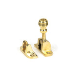 This is an image showing From The Anvil - Polished Brass Prestbury Brighton Fastener (Radiused) available from T.H Wiggans Architectural Ironmongery in Kendal, quick delivery and discounted prices