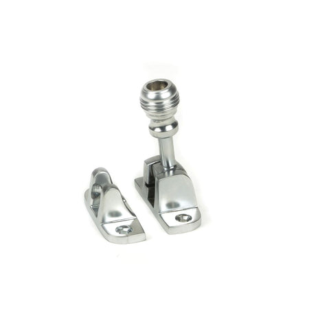 This is an image showing From The Anvil - Satin Chrome Prestbury Brighton Fastener (Radiused) available from T.H Wiggans Architectural Ironmongery in Kendal, quick delivery and discounted prices