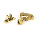 This is an image showing From The Anvil - Polished Brass Beehive Brighton Fastener (Radiused) available from T.H Wiggans Architectural Ironmongery in Kendal, quick delivery and discounted prices