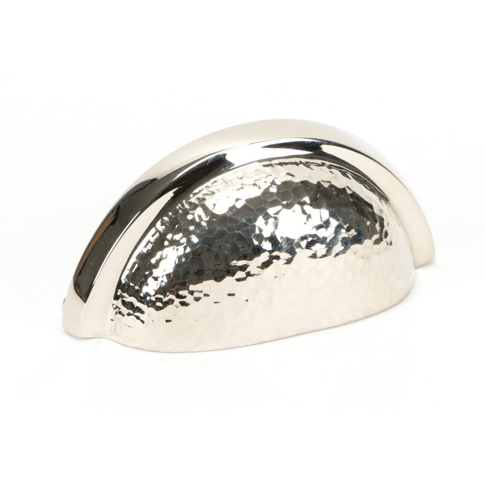 This is an image showing From The Anvil - Polished Nickel Hammered Regency Concealed Drawer Pull available from T.H Wiggans Architectural Ironmongery in Kendal, quick delivery and discounted prices