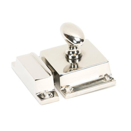 This is an image showing From The Anvil - Polished Nickel Cabinet Latch available from T.H Wiggans Architectural Ironmongery in Kendal, quick delivery and discounted prices