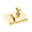 This is an image showing From The Anvil - Polished Brass Cabinet Latch available from T.H Wiggans Architectural Ironmongery in Kendal, quick delivery and discounted prices