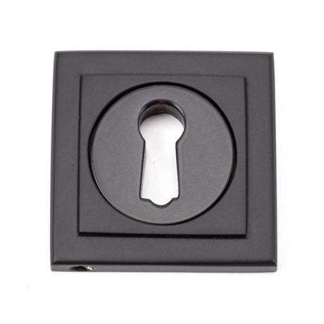 This is an image of From The Anvil - Aged Bronze Round Escutcheon (Square) available to order from T.H Wiggans Architectural Ironmongery in Kendal, quick delivery and discounted prices.