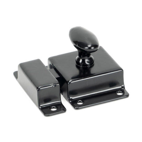 This is an image showing From The Anvil - Black Cabinet Latch available from T.H Wiggans Architectural Ironmongery in Kendal, quick delivery and discounted prices