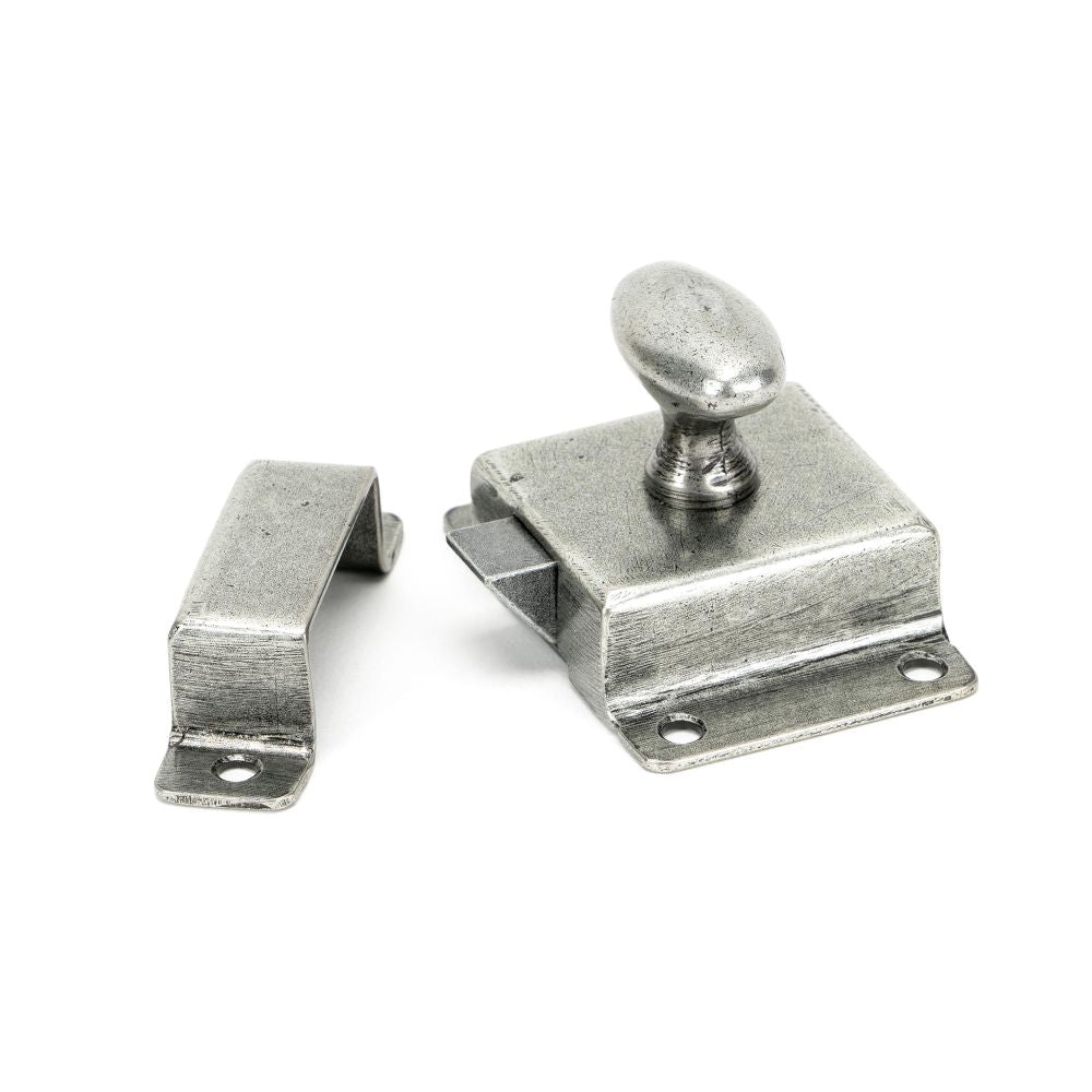 This is an image showing From The Anvil - Pewter Cabinet Latch available from trade door handles, quick delivery and discounted prices