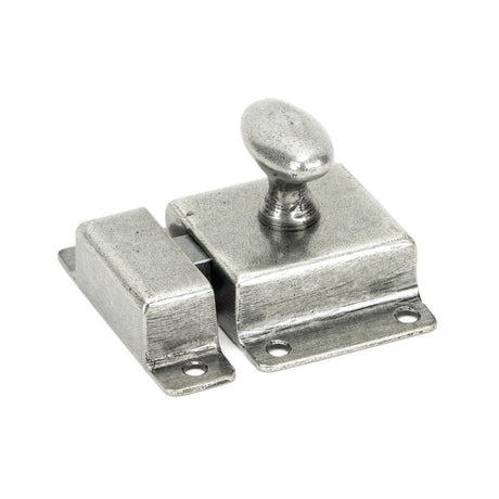 This is an image showing From The Anvil - Pewter Cabinet Latch available from T.H Wiggans Architectural Ironmongery in Kendal, quick delivery and discounted prices