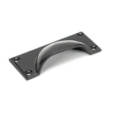 This is an image showing From The Anvil - Black Art Deco Drawer Pull available from trade door handles, quick delivery and discounted prices