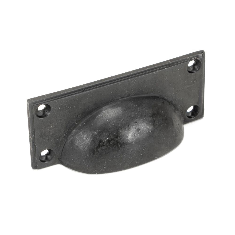 This is an image showing From The Anvil - Beeswax Art Deco Drawer Pull available from T.H Wiggans Architectural Ironmongery in Kendal, quick delivery and discounted prices