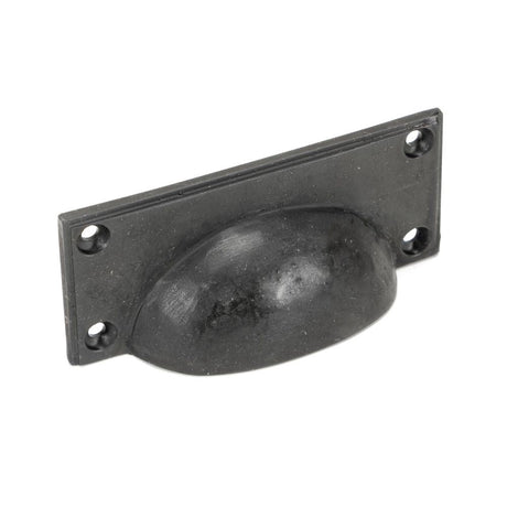 This is an image showing From The Anvil - Beeswax Art Deco Drawer Pull available from T.H Wiggans Architectural Ironmongery in Kendal, quick delivery and discounted prices