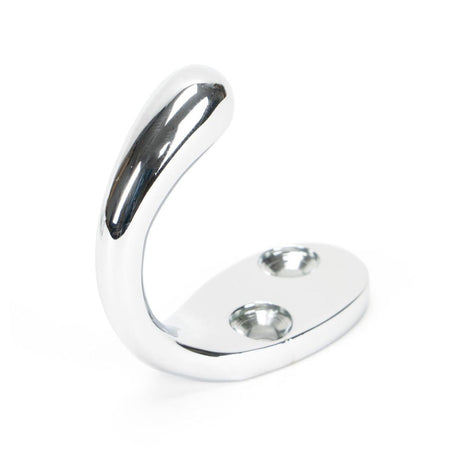 This is an image showing From The Anvil - Polished Chrome Celtic Single Robe Hook available from T.H Wiggans Architectural Ironmongery in Kendal, quick delivery and discounted prices