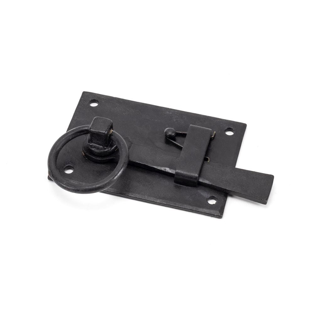 This is an image showing From The Anvil - External Beeswax Cottage Latch - LH available from trade door handles, quick delivery and discounted prices