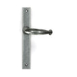 This is an image of From The Anvil - Pewter Cottage Slimline Lever Espag. Latch Set available to order from T.H Wiggans Architectural Ironmongery in Kendal, quick delivery and discounted prices.