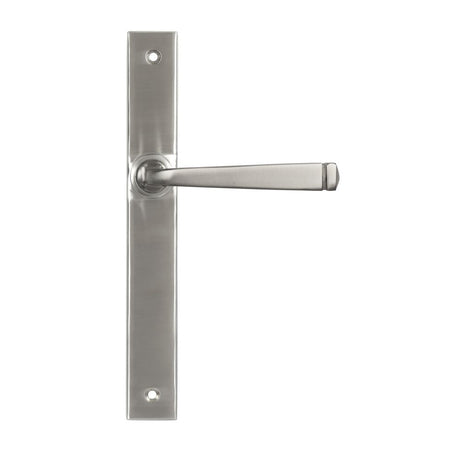 This is an image of From The Anvil - Satin Marine SS (316) Avon Slimline Lever Espag. Latch Set available to order from T.H Wiggans Architectural Ironmongery in Kendal, quick delivery and discounted prices.