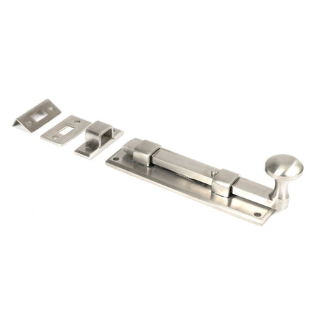 This is an image showing From The Anvil - Satin Marine SS (316) 6" Universal Bolt available from T.H Wiggans Architectural Ironmongery in Kendal, quick delivery and discounted prices