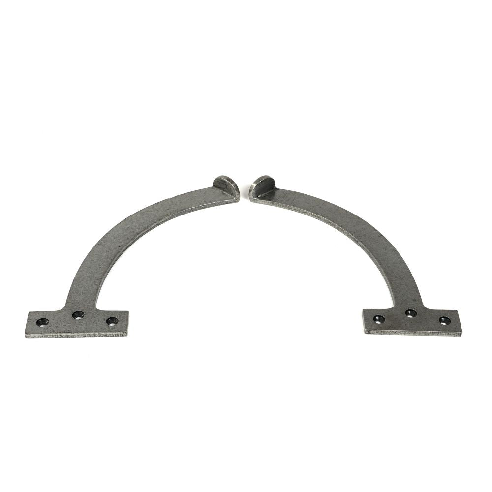 This is an image showing From The Anvil - Pewter 8.5" Quadrant Stay (Pair) available from T.H Wiggans Architectural Ironmongery in Kendal, quick delivery and discounted prices