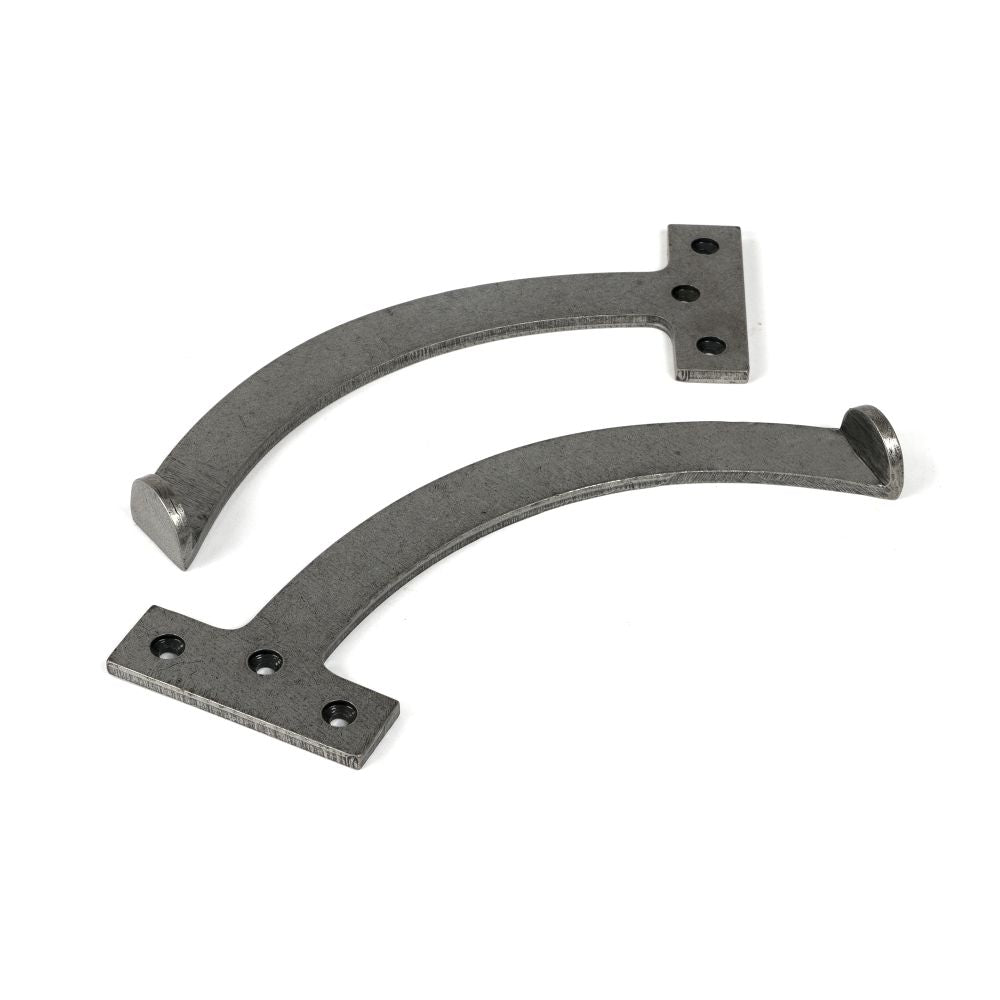 This is an image showing From The Anvil - Pewter 8.5" Quadrant Stay (Pair) available from T.H Wiggans Architectural Ironmongery in Kendal, quick delivery and discounted prices