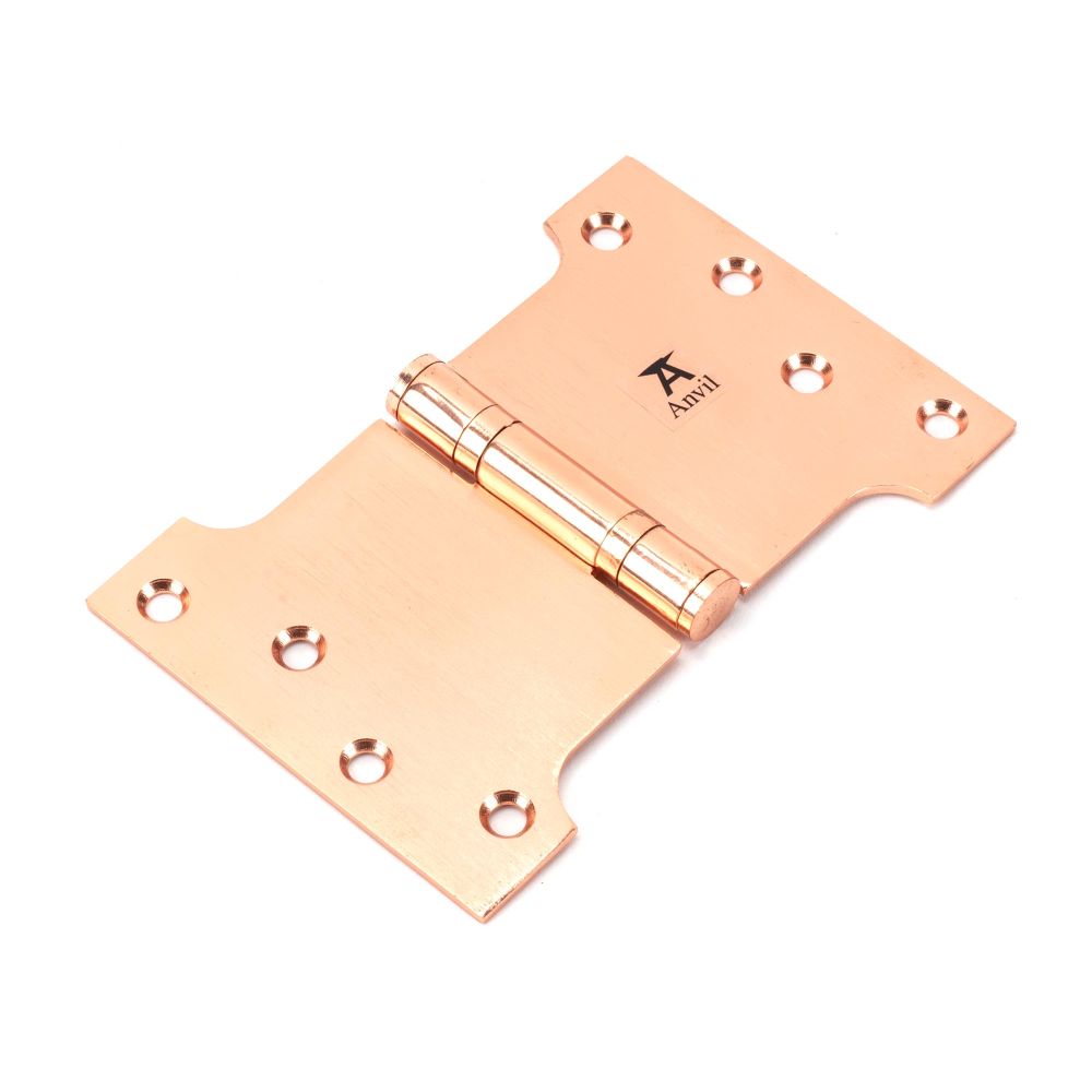 This is an image showing From The Anvil - Polished Bronze 4" x 4" x 6" Parliament Hinge (pair) ss available from T.H Wiggans Architectural Ironmongery in Kendal, quick delivery and discounted prices