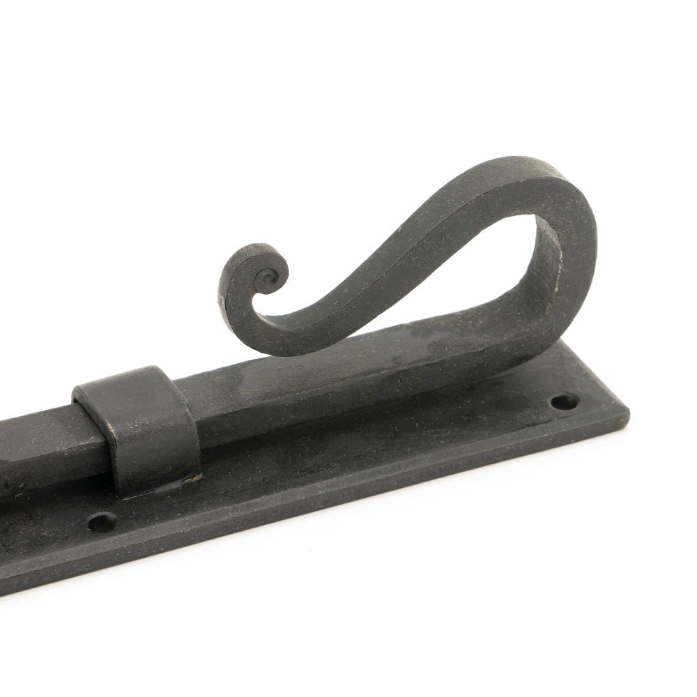 This is an image showing From The Anvil - External Beeswax 8" Shepherd's Crook Universal Bolt available from trade door handles, quick delivery and discounted prices
