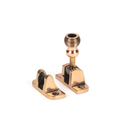 This is an image showing From The Anvil - Polished Bronze Beehive Brighton Fastener (Radiused) available from T.H Wiggans Architectural Ironmongery in Kendal, quick delivery and discounted prices