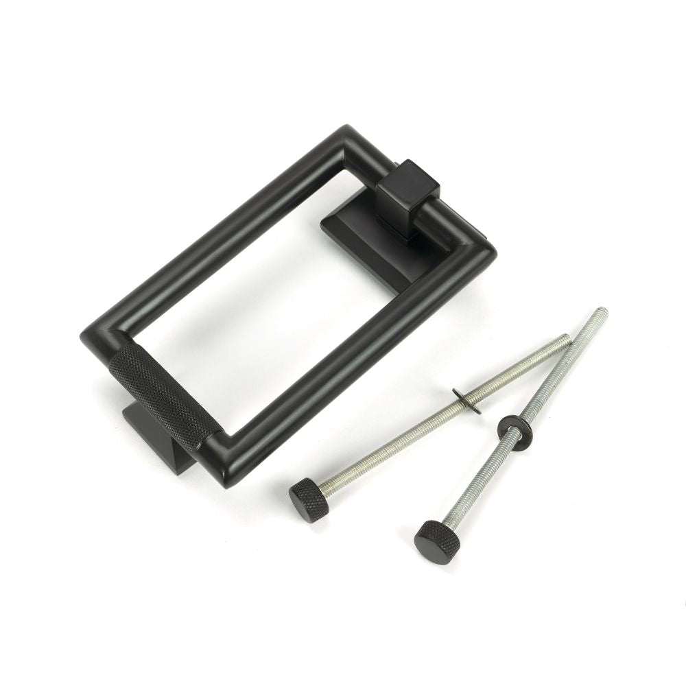 This is an image of From The Anvil - Aged Bronze Brompton Door Knocker available to order from T.H Wiggans Architectural Ironmongery in Kendal, quick delivery and discounted prices.