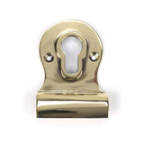 This is an image showing From The Anvil - Aged Brass Euro Door Pull available from trade door handles, quick delivery and discounted prices