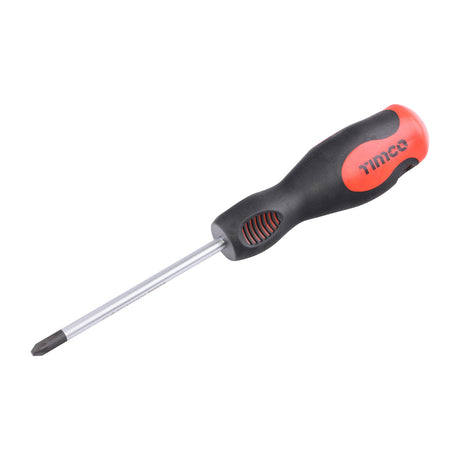 This is an image showing TIMCO Screwdriver - Pozi - PZ2 x 100mm - 1 Each Clip available from T.H Wiggans Ironmongery in Kendal, quick delivery at discounted prices.